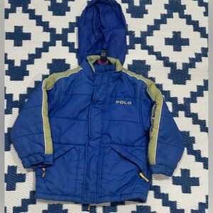 Vintage Polo Sport Puffer Jacket Kids Size 6
